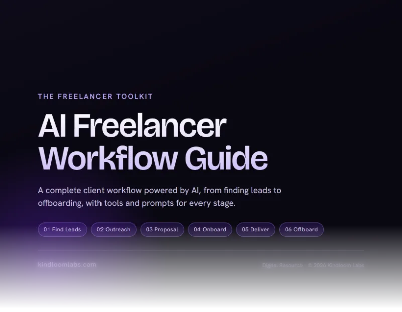 Cover of AI Freelancer Workflow Guide, from the Freelancer ClientFlow Kit