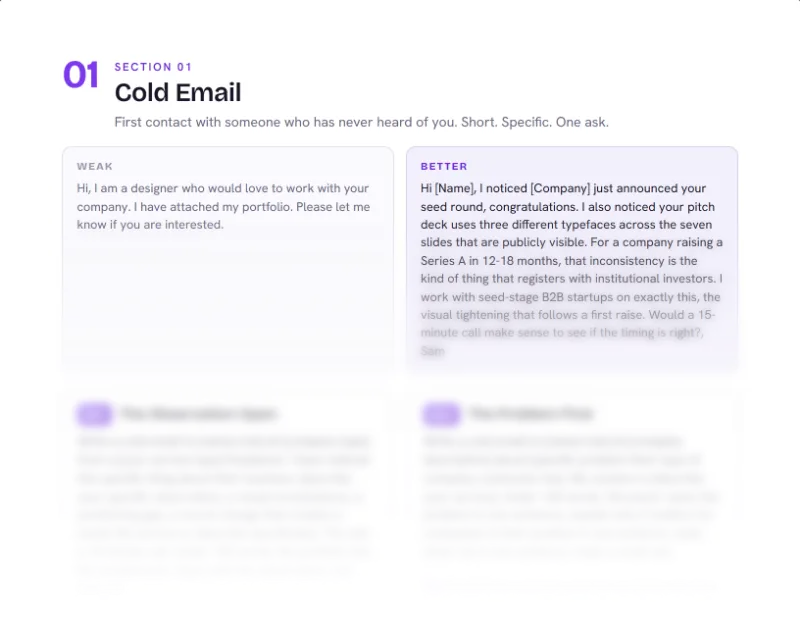 Top of page 4 of Client Outreach Prompt Pack, from the Freelancer ClientFlow Kit